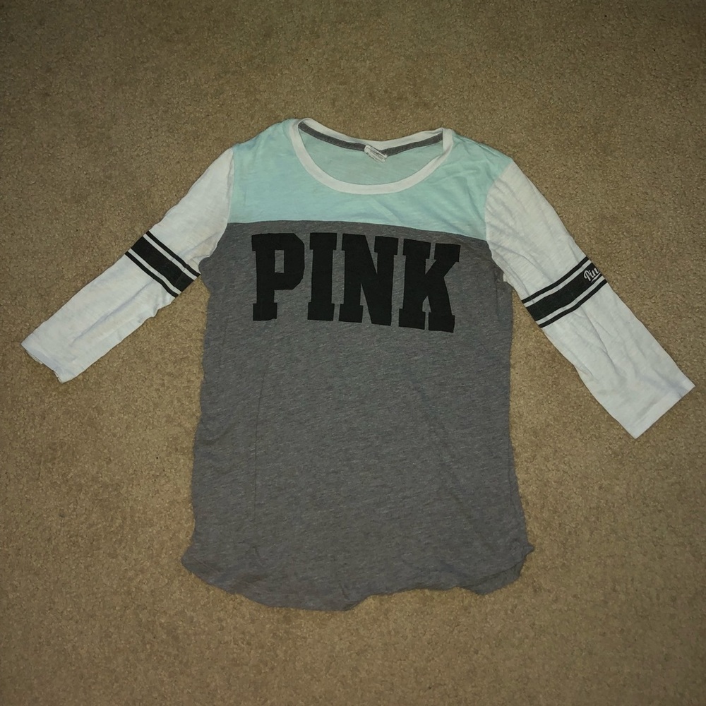 PINK Seafoam Baseball Tee